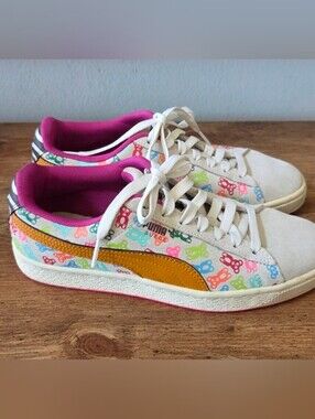 PUMA Suede GUMMIE BEAR Multi Color Casual Shoes Sneakers SZ 6.5